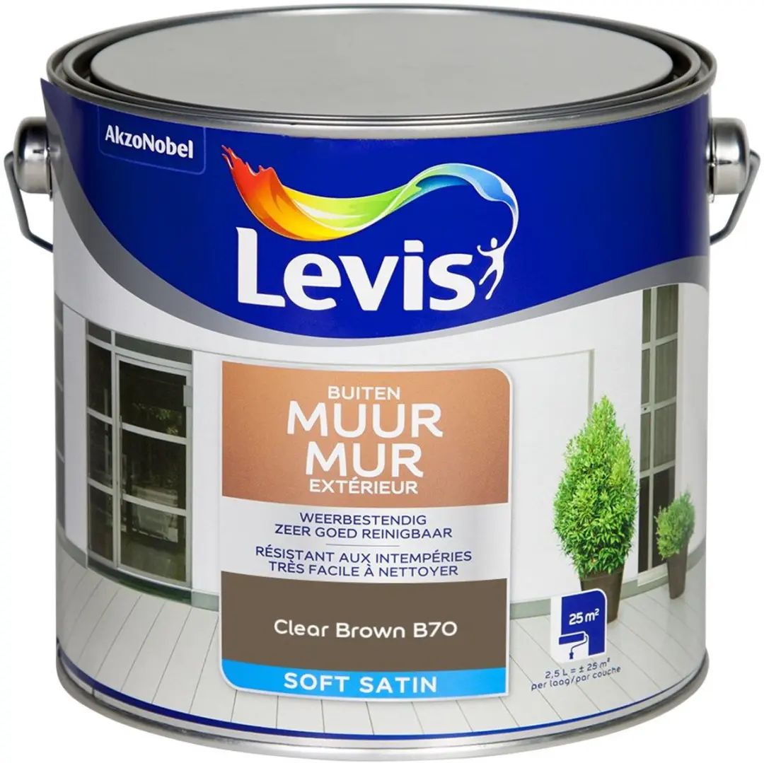 Levi's Muur Buiten Mix Mengverf Clear Brown B70 2,5L
