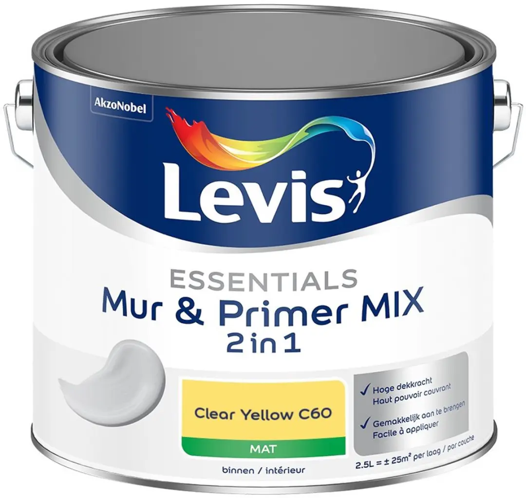 Levi's Essentials Mur & Primer Mix Clear Yellow C60 Mengverf 2,5L