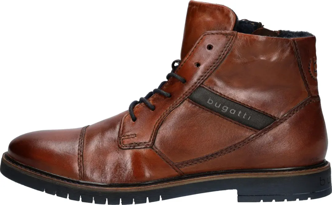 Bugatti Heren Nette Veterschoen Cognac - Maat 44 - afbeelding 6 van 6