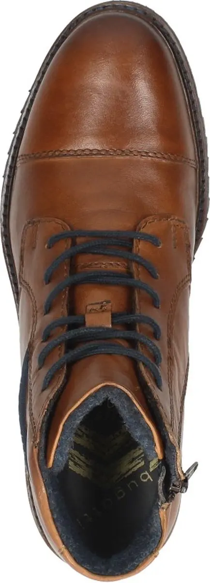 Bugatti Heren Nette Veterschoen Cognac - Maat 44