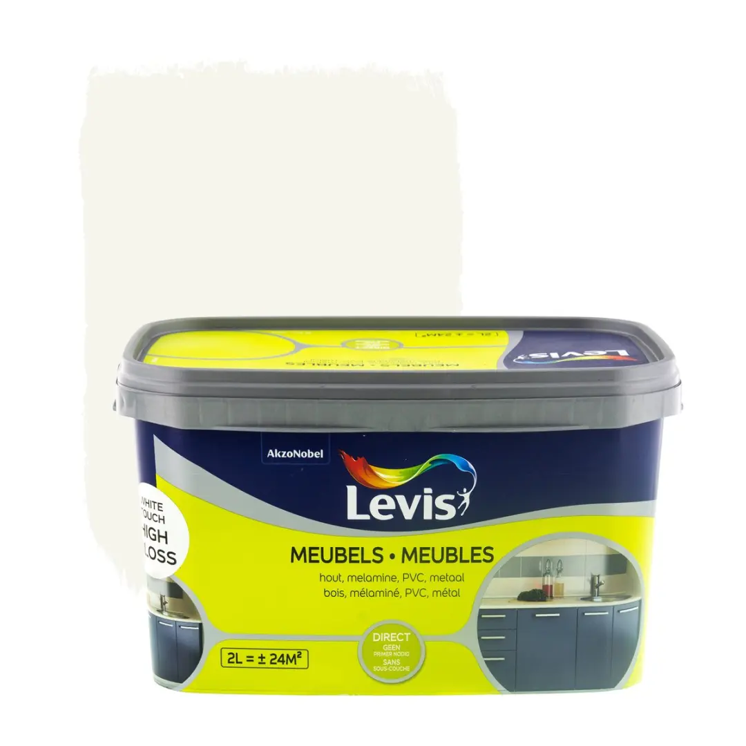 Levi's Meubelsverf High Gloss White Touch - 2L