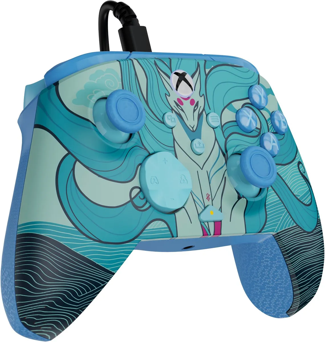 Turtle Beach Rematch Advanced Wired - Controller - USB - PC, Xbox One, Xbox Series X|S - Blue Kitsune