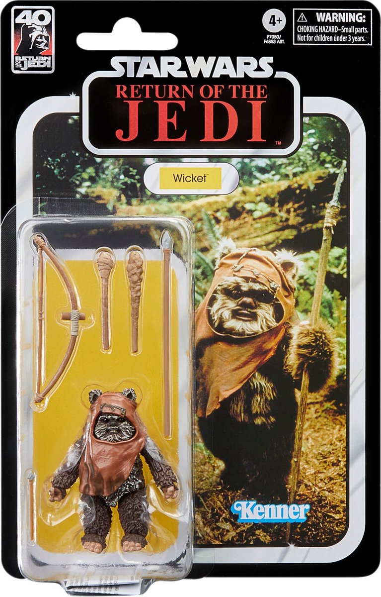 Hasbro Star Wars Actiefiguur Wicket 15 cm Episode VI 40th Anniversary Black Series Multicolours