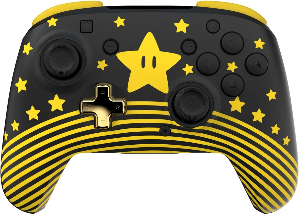 Turtle Beach Rematch Glow In The Dark Controller TBC-8101-75 - Nintendo Switch - 21 Knoppen - Zwart/Goud/Geel