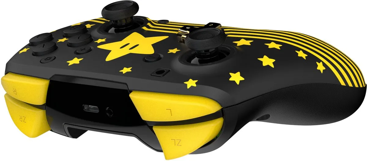 Turtle Beach Rematch Glow In The Dark Controller TBC-8101-75 - Nintendo Switch - 21 Knoppen - Zwart/Goud/Geel