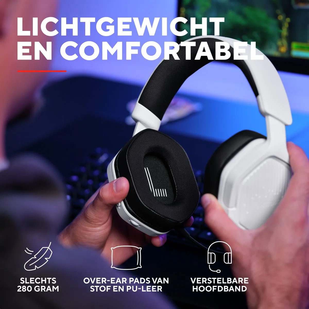 Trust GXT 493W Carus Wireless Gaming Headset - 20 uur - Wit