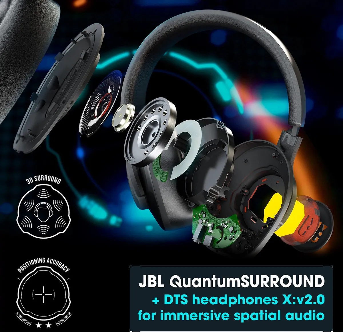 JBL Quantum 400 USB Gaming Headset - Zwart