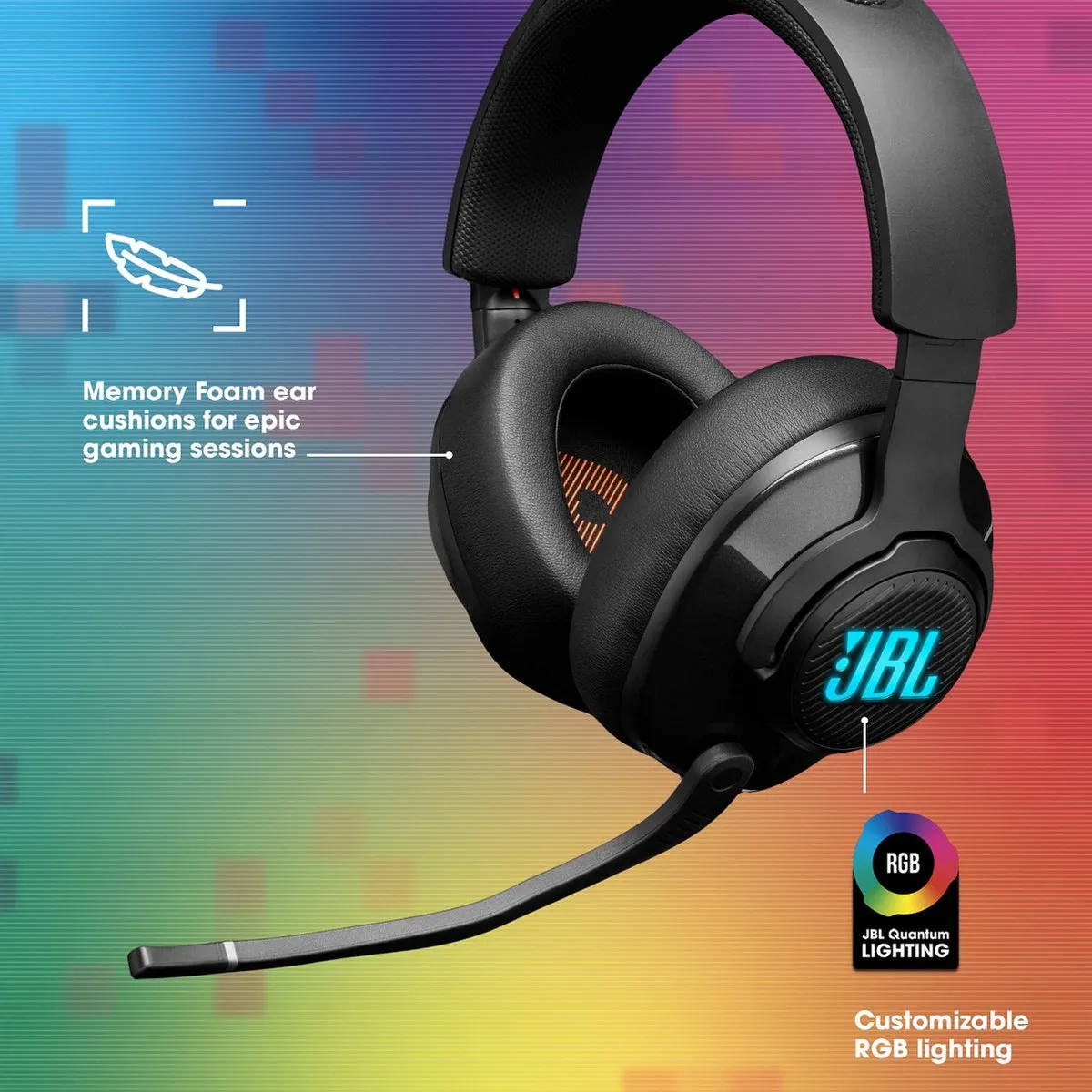 JBL Quantum 400 USB Gaming Headset - Zwart