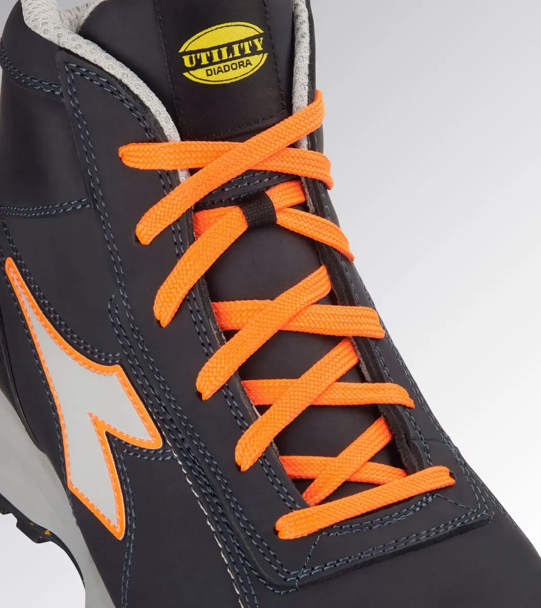 Diadora GLOVE MDS MID S3S Werkschoenen 48 - Navy/Fluo Oranje