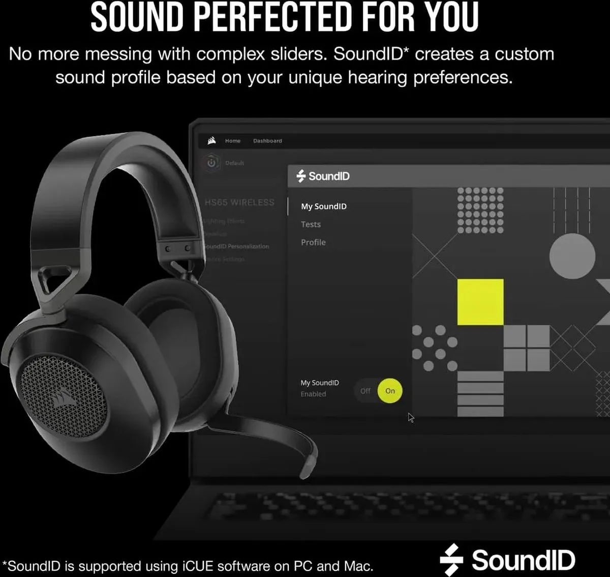 Corsair HS65 CA-9011285-EU2 Draadloze Gaming Headset - Carbon Zwart