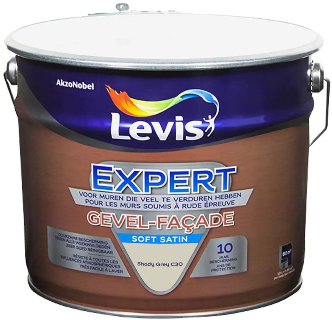 Levi's Expert Gevel Mix Shady Grey C30 Mengverf 10L