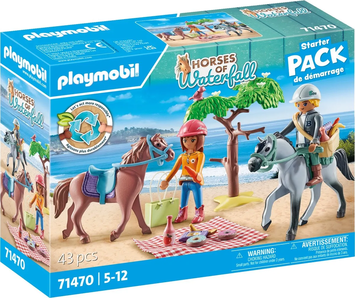 Playmobil Starter Pack Paardrijden Strand Amelia Ben 71470
