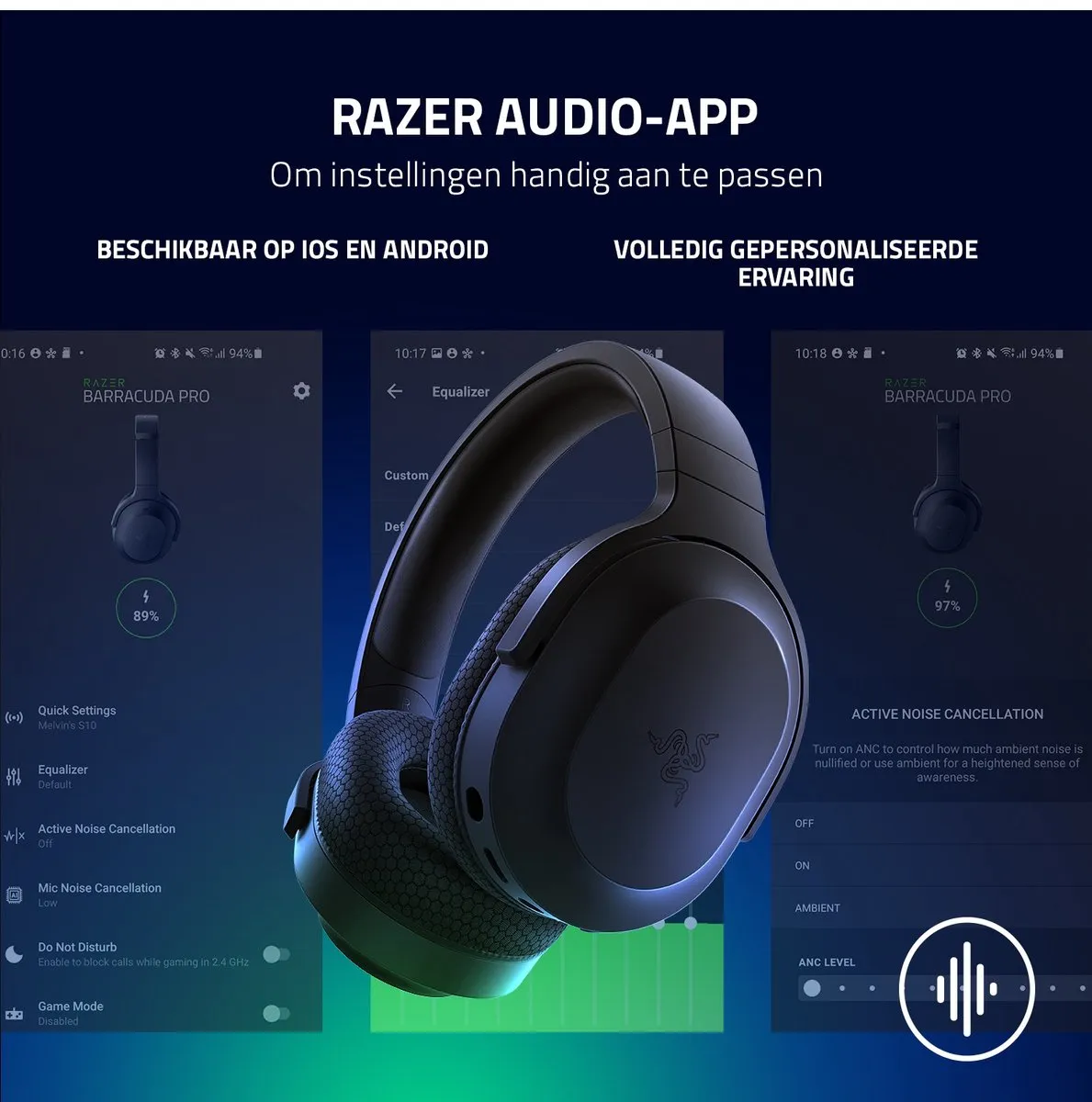 Razer Barracuda X Draadloze Gaming Headset - Zwart