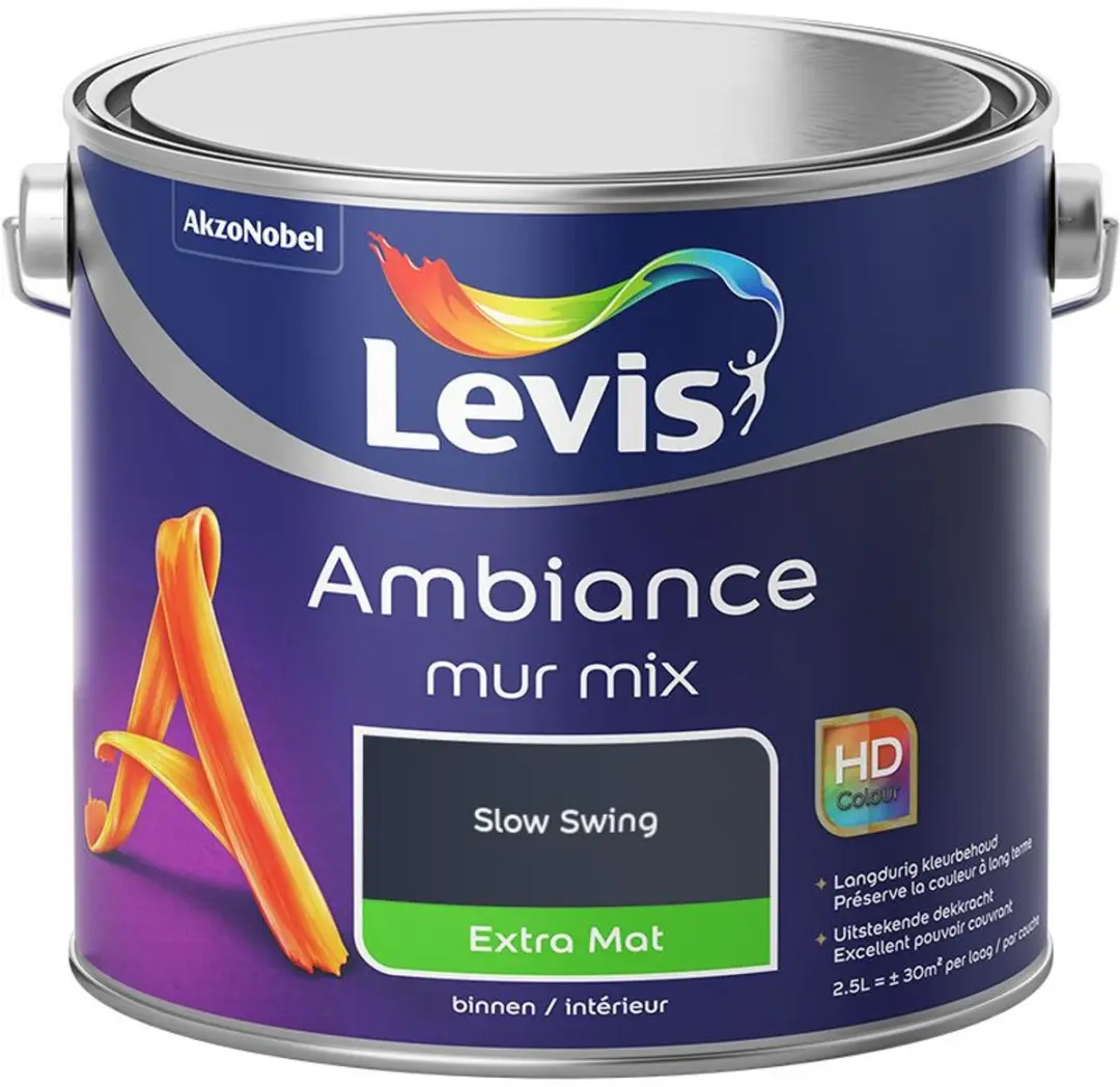 Levi's Ambiance Mur Extra Mat Mix Slow Swing Mengverf 2,5L