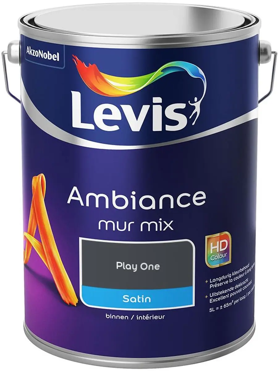 Levi's Ambiance Mur Satin Mix PLAY ONE Mengverf 5L