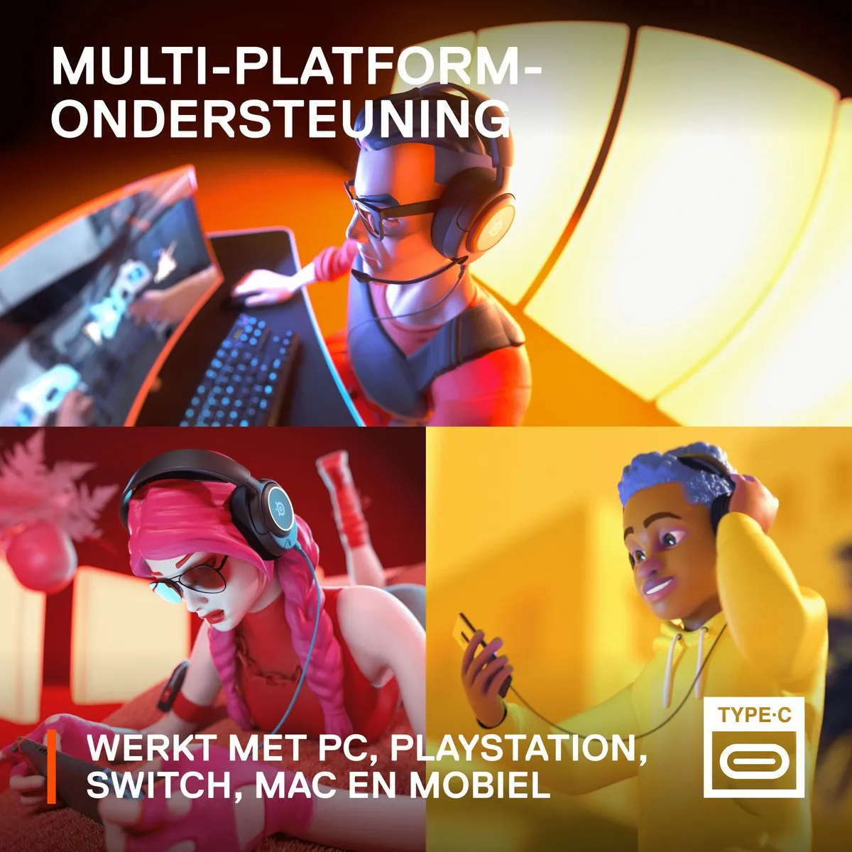SteelSeries Arctis Nova 3 Headset - Zwart - afbeelding 6 van 6