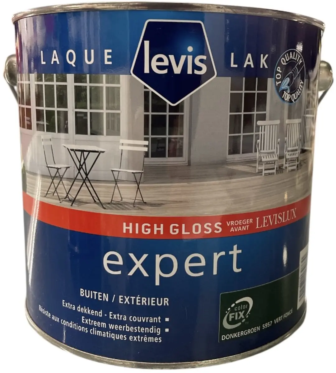 Levi's Lak Expert High Gloss Donkergroen 2.5L