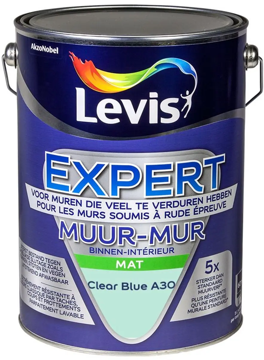Levi's Expert Muur Binnen Mix Clear Blue A30 Mengverf 5L