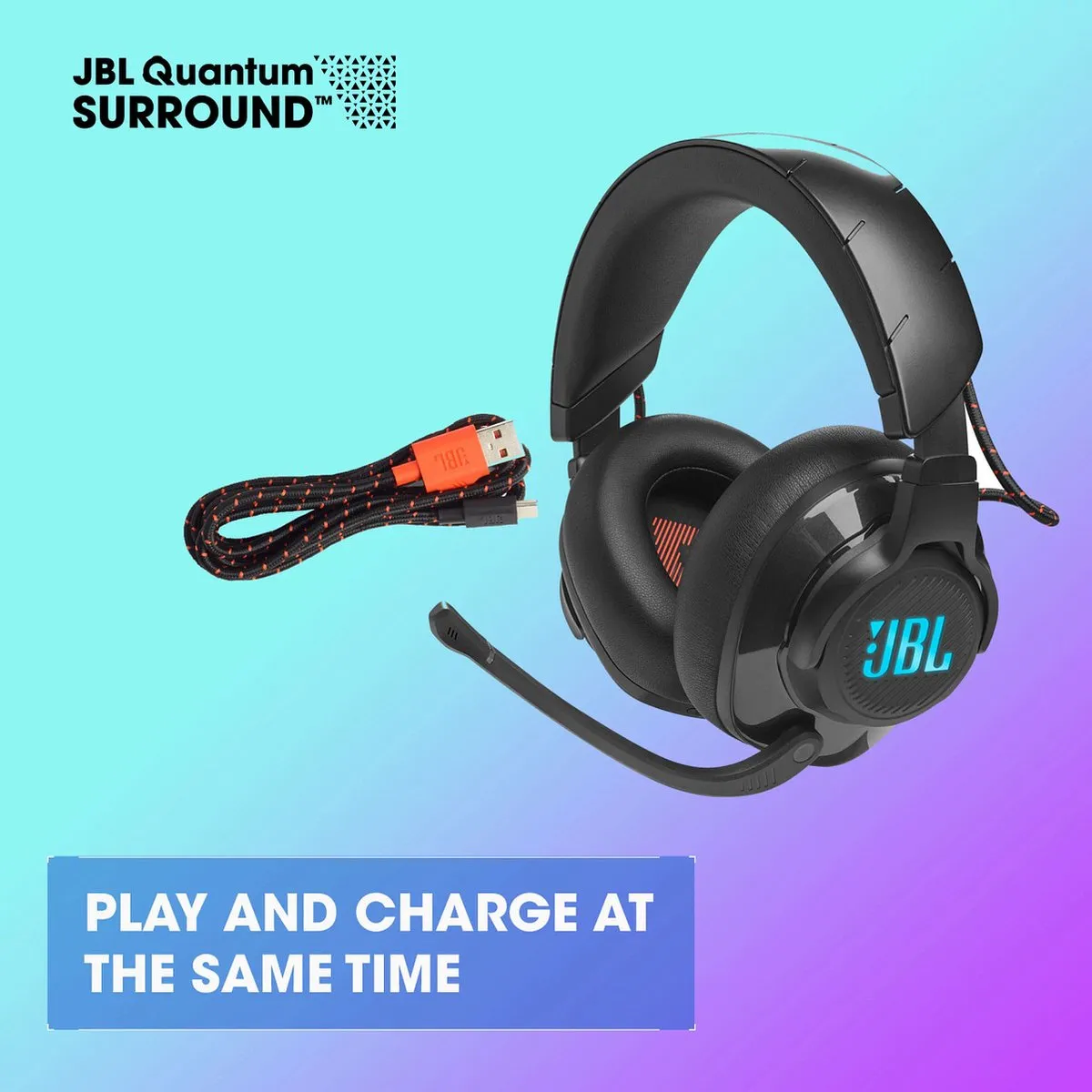 JBL Quantum 610 Draadloze Gaming Headset - Zwart