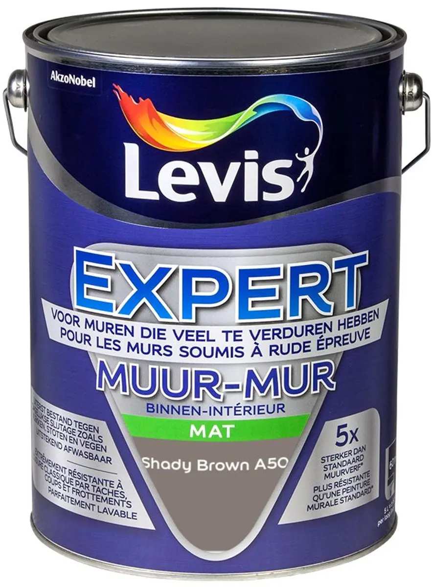 Levi's Expert Muur Binnen Mix Shady Brown A50 Mengverf 5L