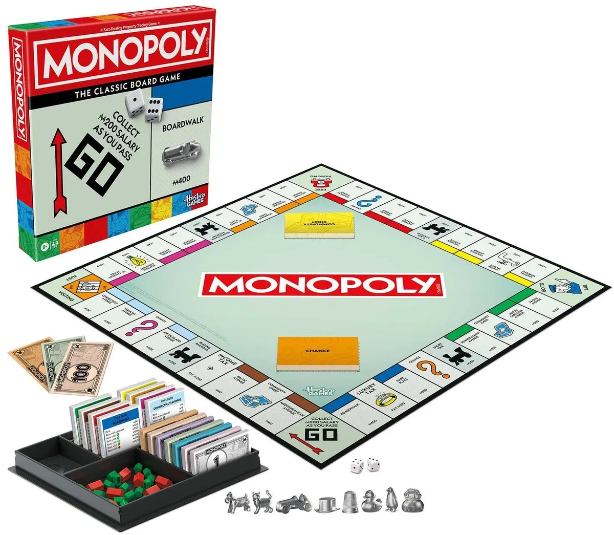 Hasbro Monopoly Classic Familiespel - 6 Spelers - Multicolor
