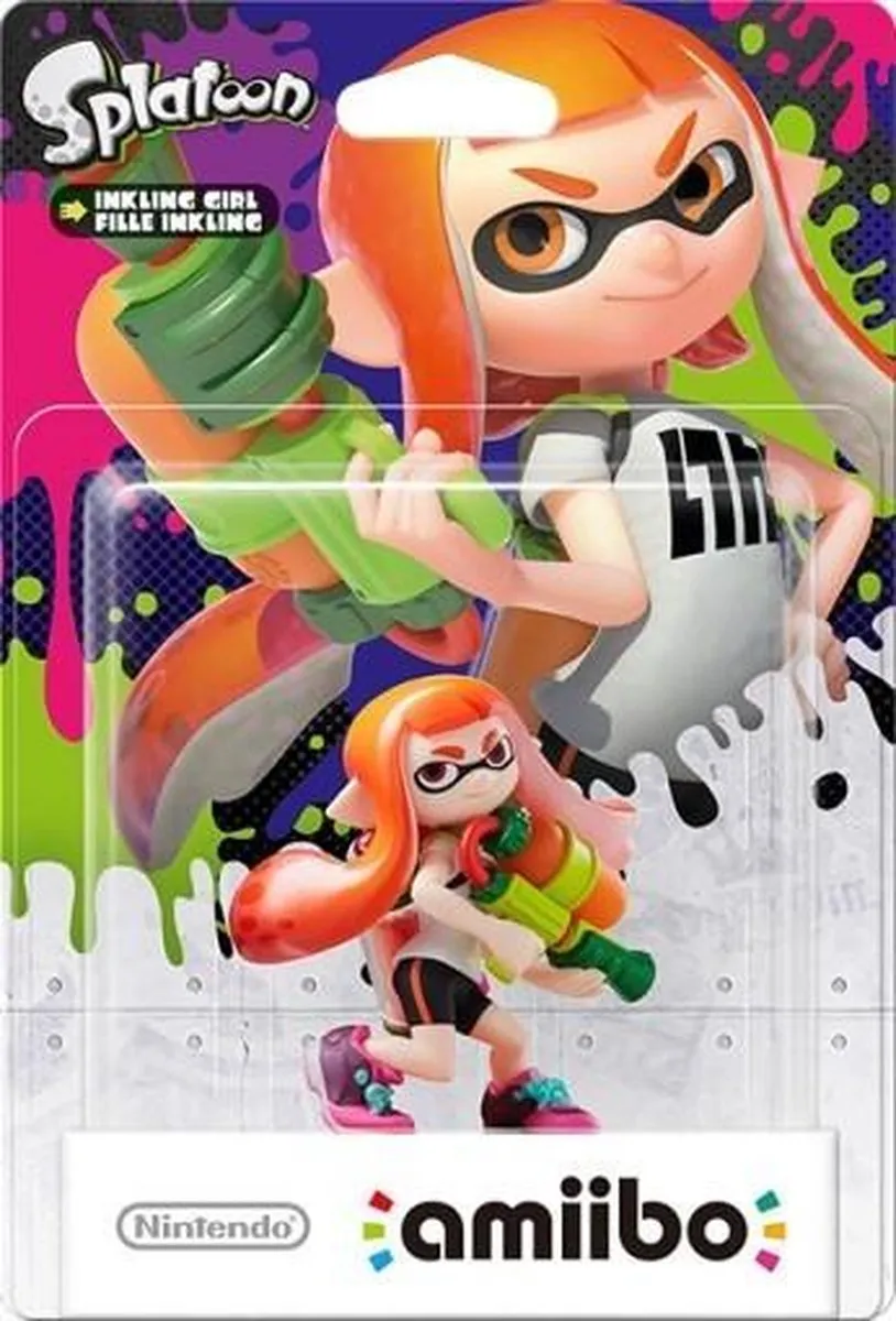 Nintendo Amiibo Inkling Girl Splatoon 2 - Multicolor