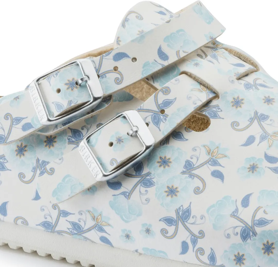 Birkenstock Kay SL Dames Werkklompen Blooming Roses - Blauw - Maat 35