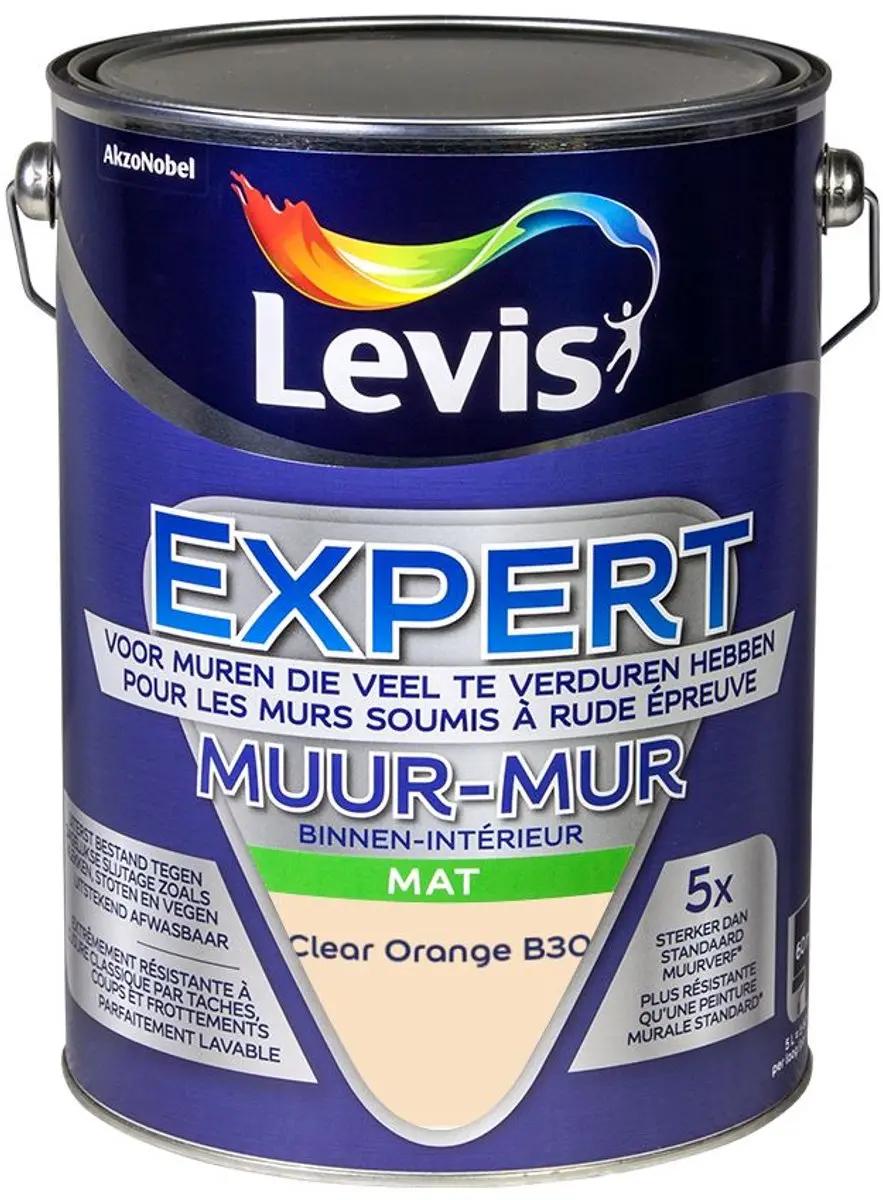 Levi's Expert Muur Binnen Mix Clear Orange B30 Mengverf 5L