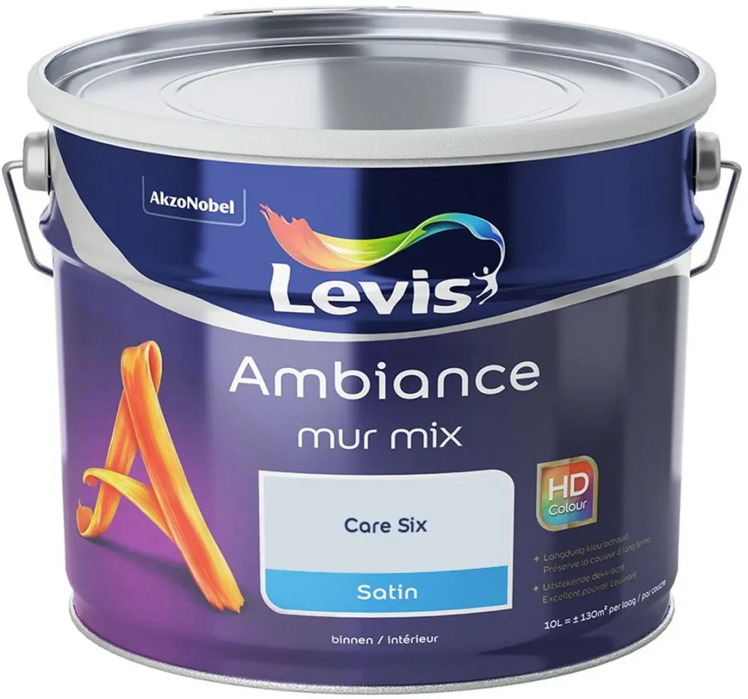 Levi's Ambiance Mur Satin Mix Care Six Mengverf 10L