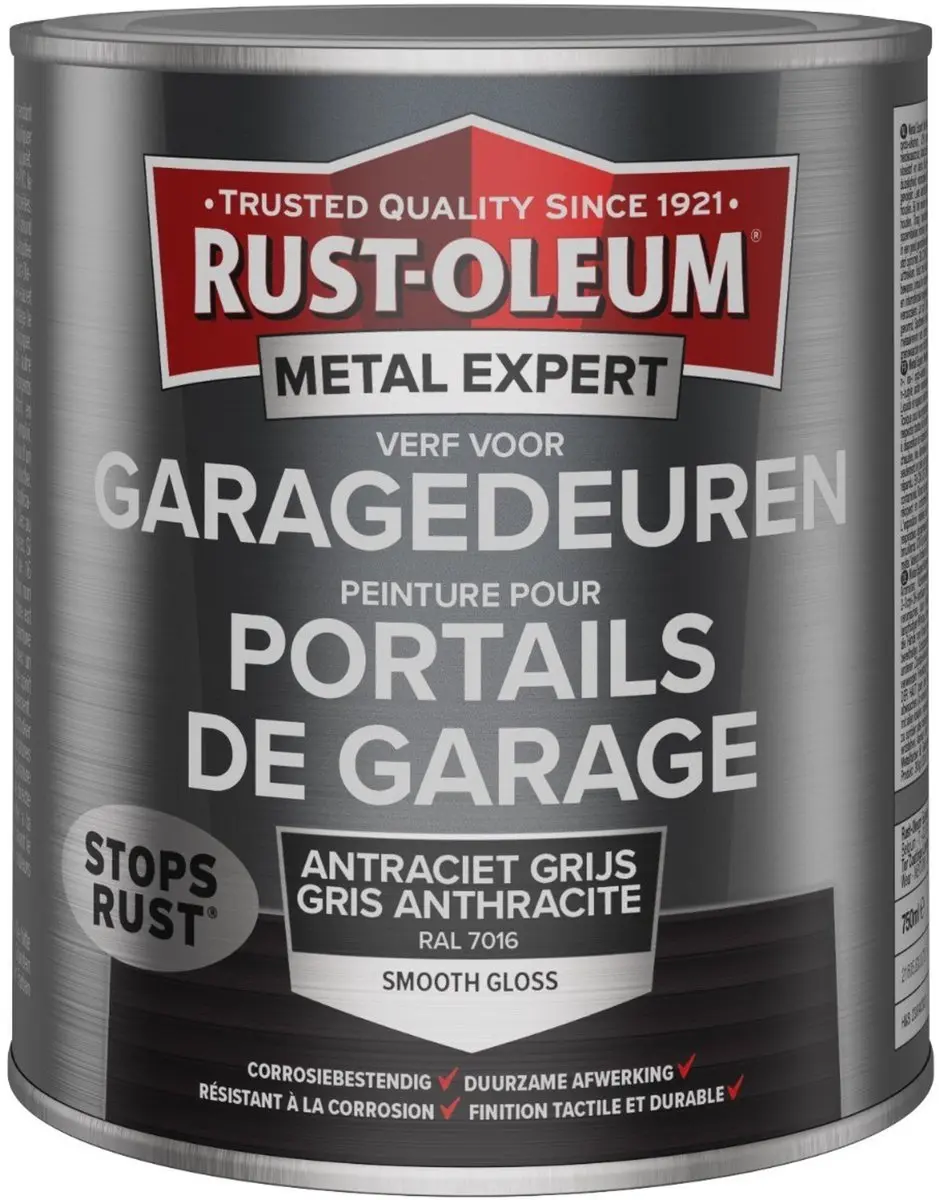 Rust-Oleum Metal Expert Garagedeurverf Antraciet 750ml