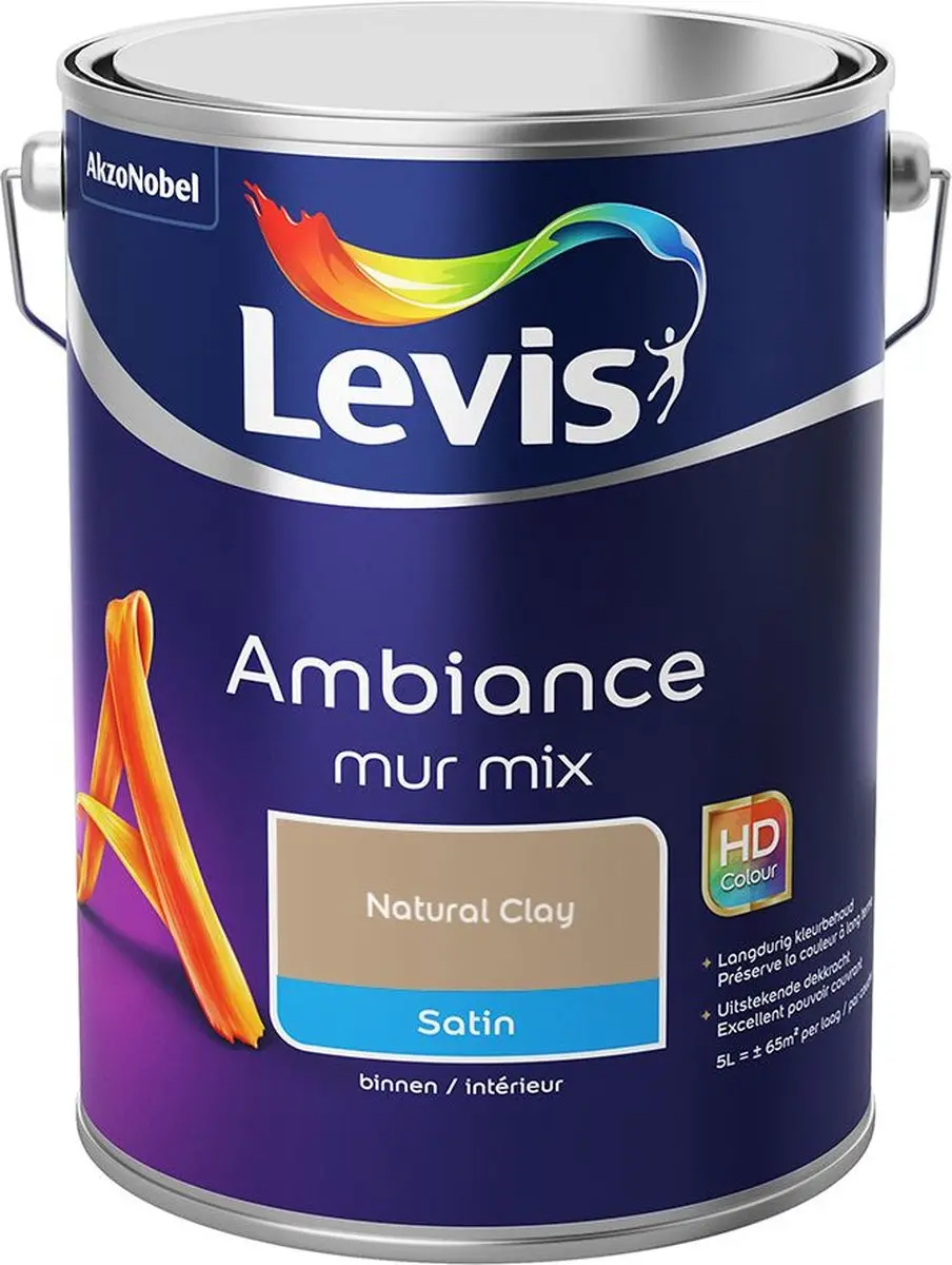 Levi's Ambiance Mur Satin Mix Natural Clay Mengverf 5L
