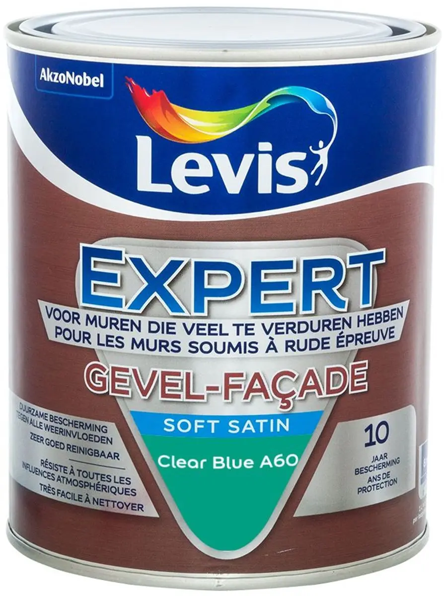Levi's Expert Gevel Mix Clear Blue A60 Mengverf 1L