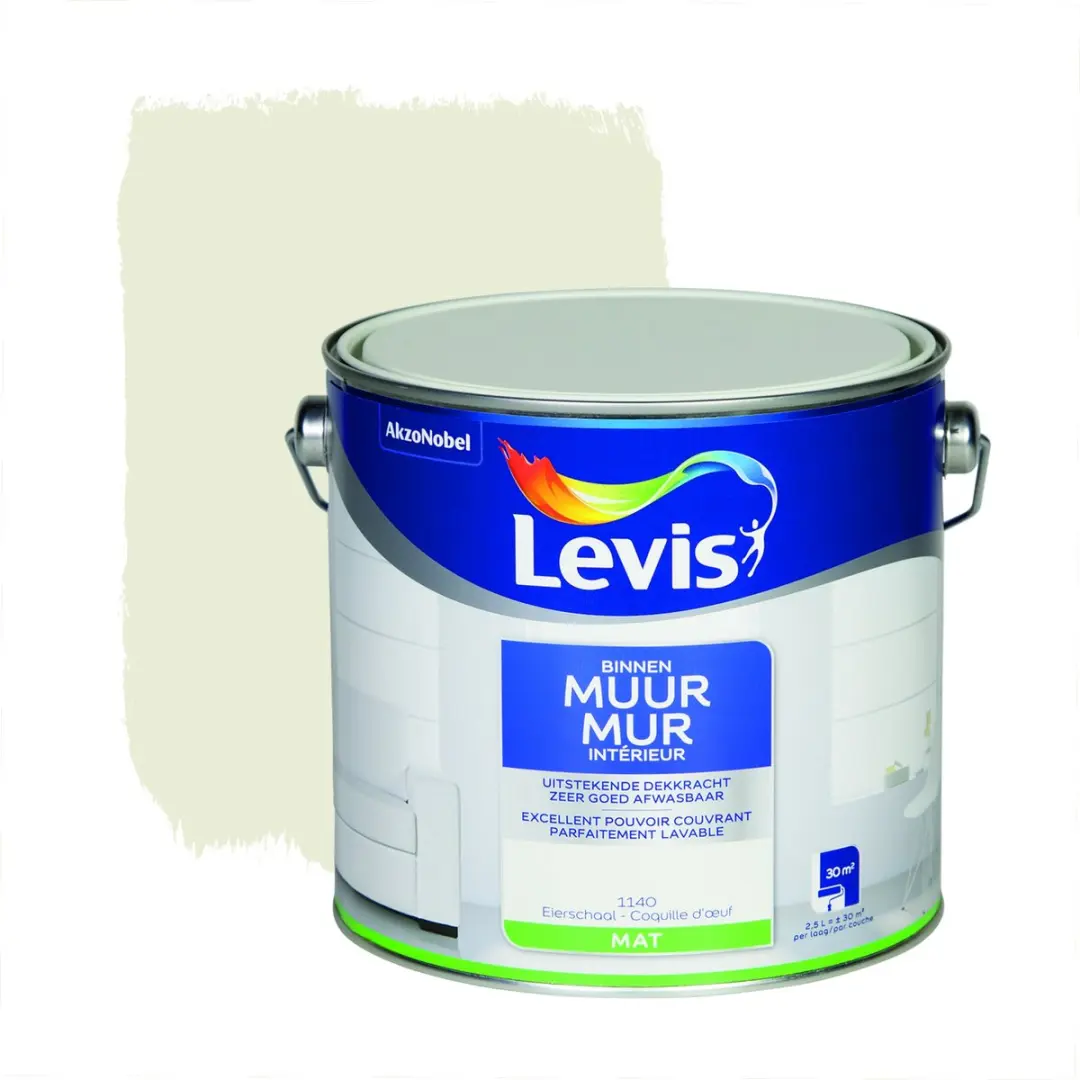 Levi's Muurverf Eierschaal 2,5L