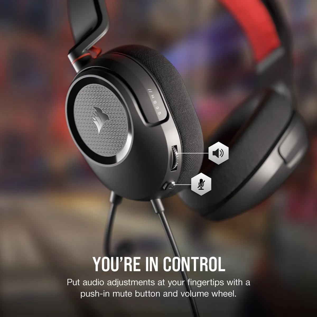 Corsair HS35 Stereo V2 CA-9011377-EU Headset - Zwart