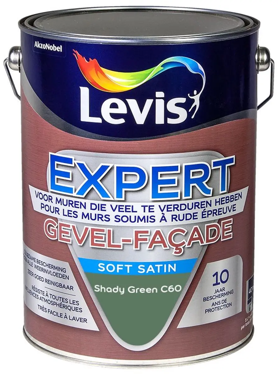 Levi's Expert Gevel Mix Shady Green C60 Mengverf 5L