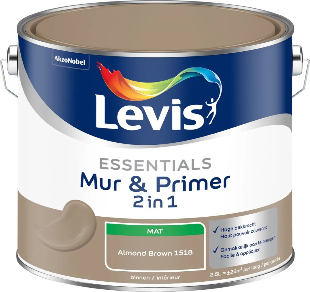 Levi's Essentials Mur & Primer Almond Brown 2,5L