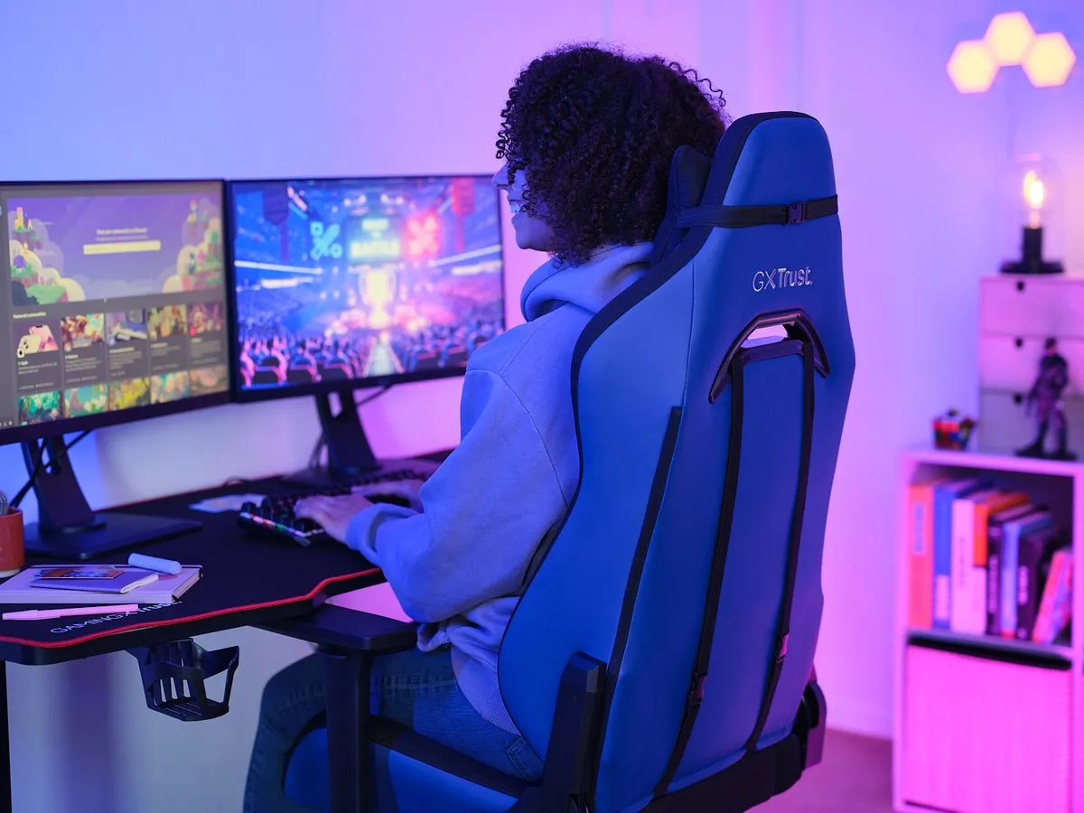 Trust GXT 714B Ruya Gamingstoel - Blauw