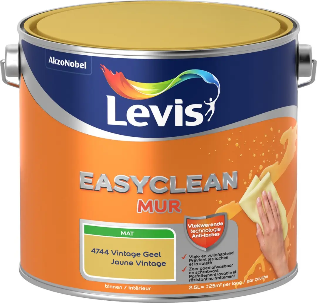 Levi's Easyclean Mur Mat Vintage Geel 2,5L