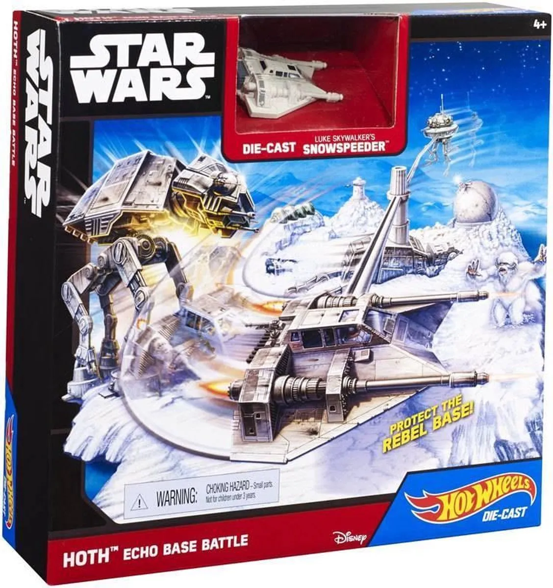 Disney Star Wars Hoth Echo Base Battle Hot Wheels - Grijs