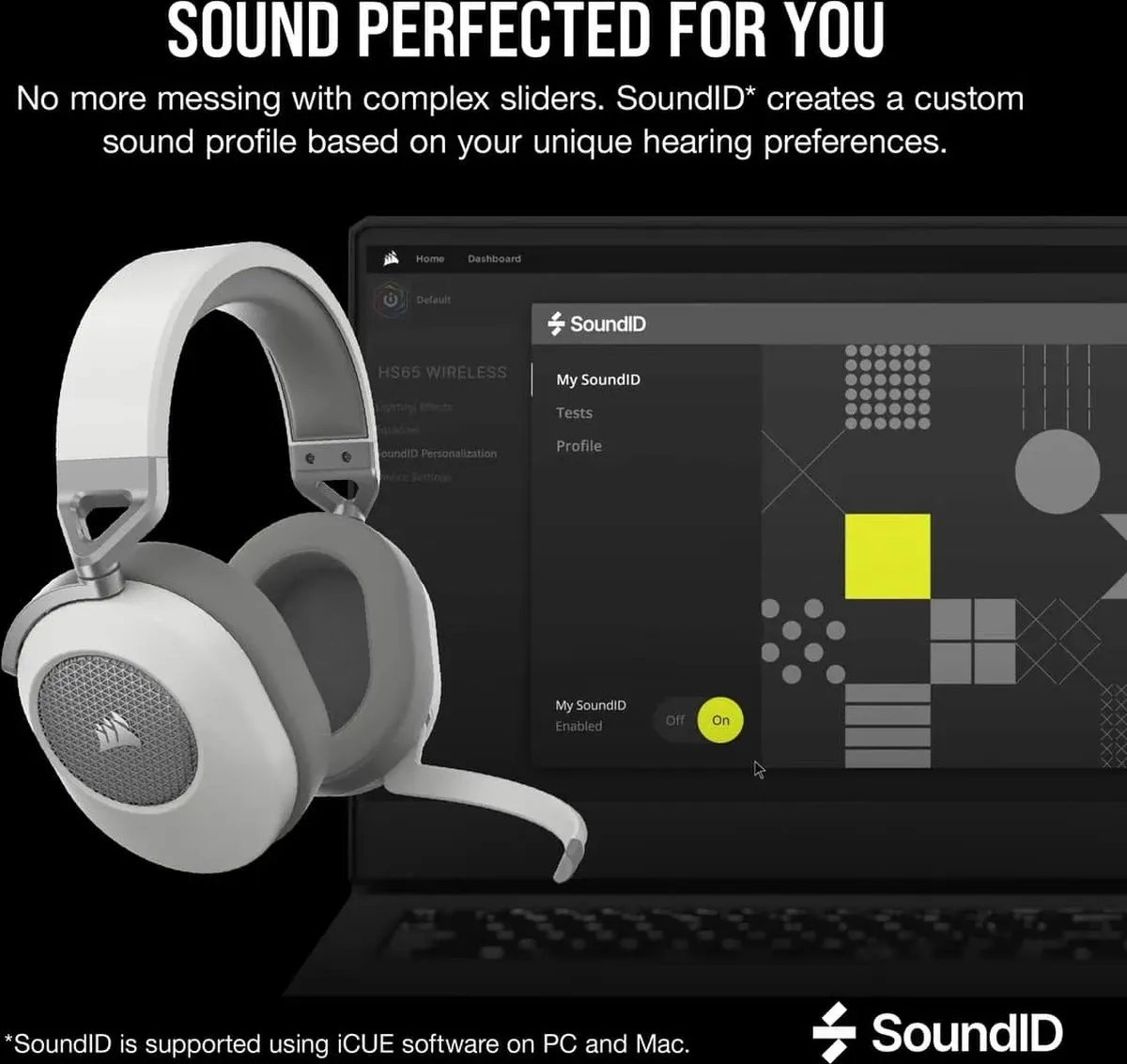 Corsair HS65 CA-9011286-EU2 Draadloze Gaming Headset - Wit