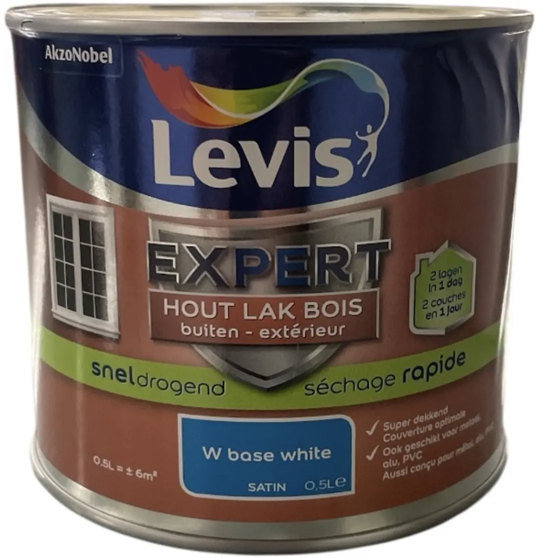 Levi's Expert Hout Lak Satin Sneldrogend 0.5L