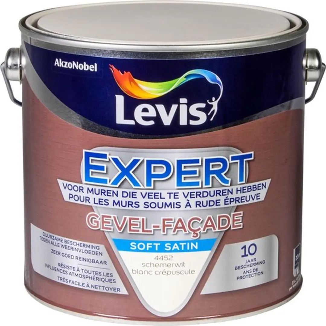 Levi's Expert Gevelverf Soft Satin Schemerwit 2.5L