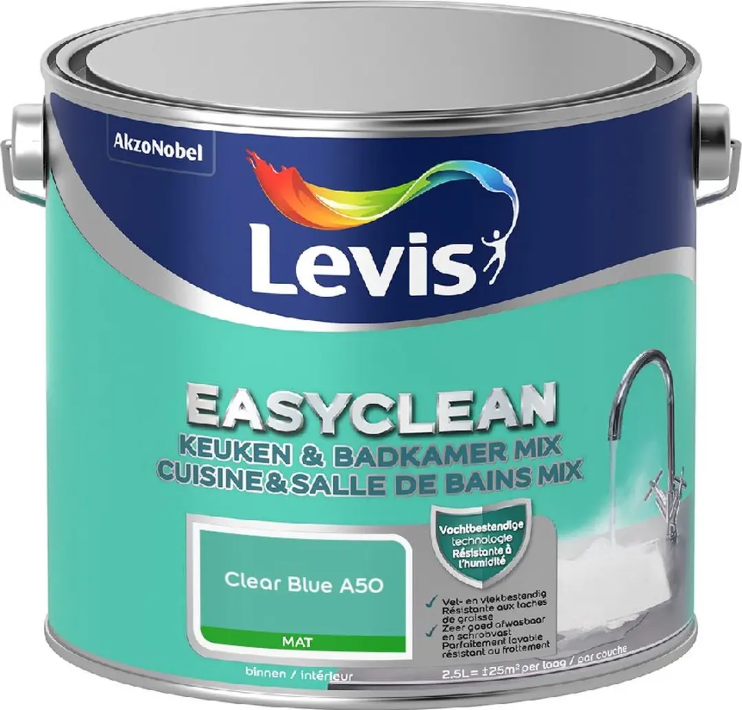 Levi's Easyclean Mengverf Clear Blue A50 2,5L