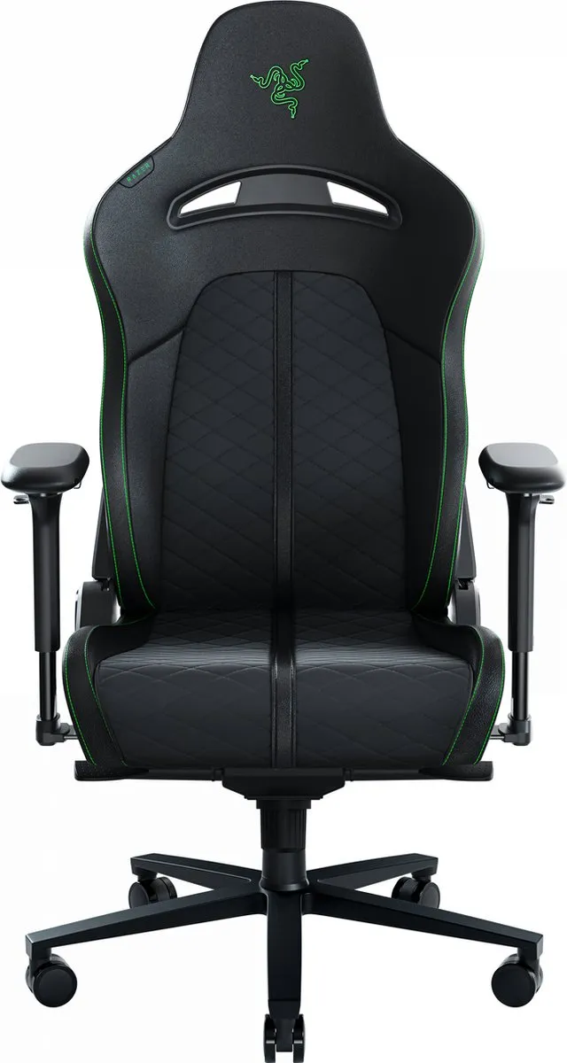 Razer Enki RZ38-03720100-R3G1 Gaming Stoel - Rugsteun & Schouderbogen - Zwart/Groen
