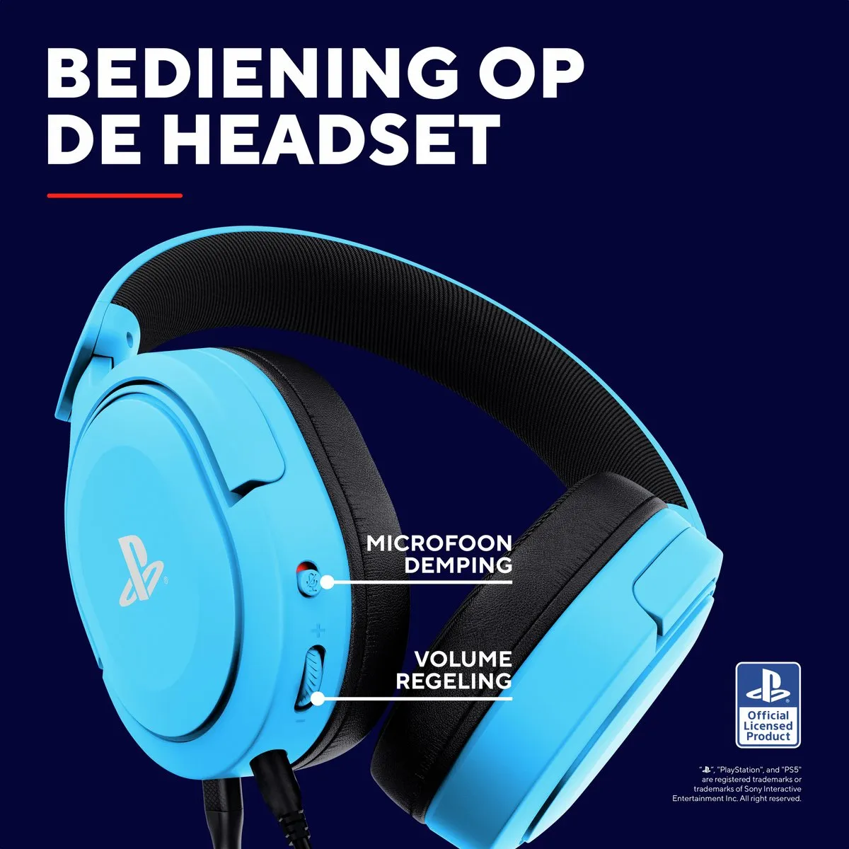 Trust GXT498B Forta Bedrade Gaming Headset - Blauw