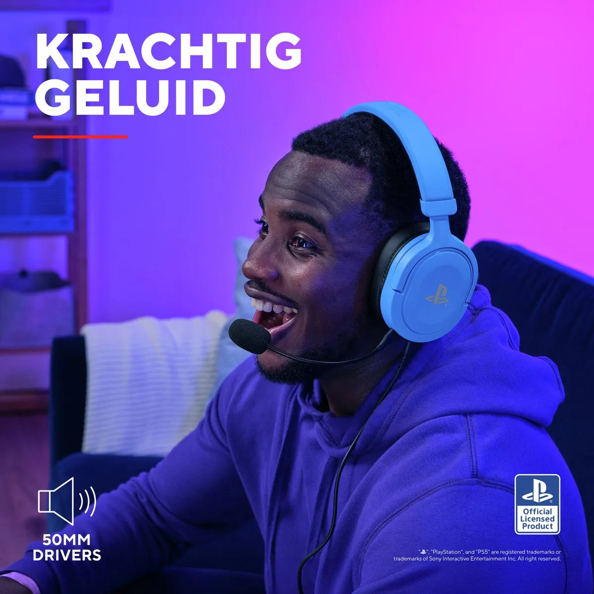 Trust GXT498B Forta Bedrade Gaming Headset - Blauw