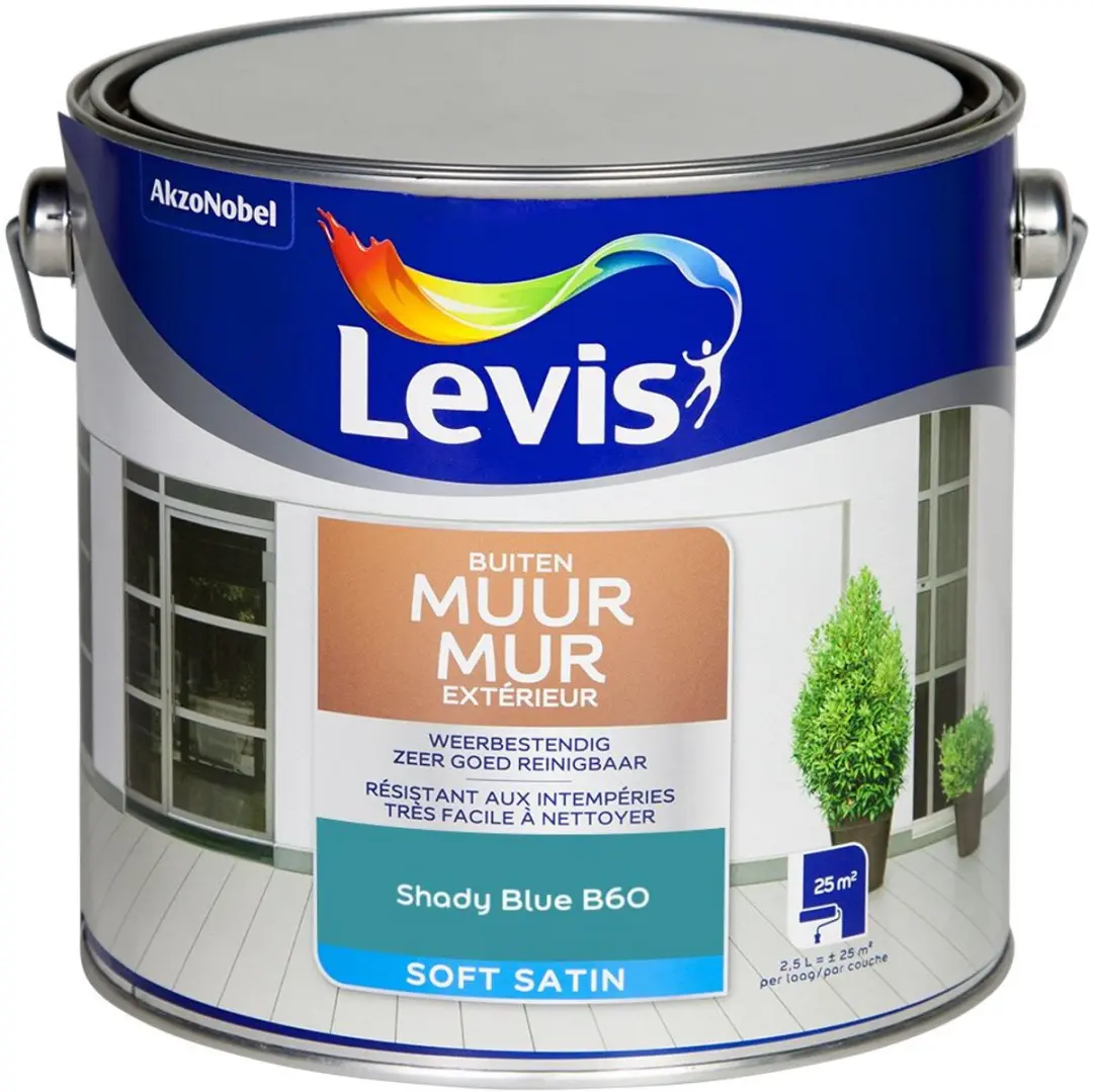 Levi's Muur Buiten Mix Mengverf Shady Blue B60 2,5L