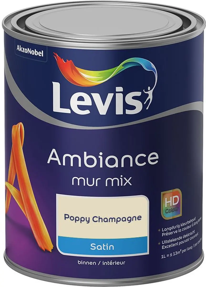 Levi's Ambiance Mur Satin Mix Poppy Champagne Verf