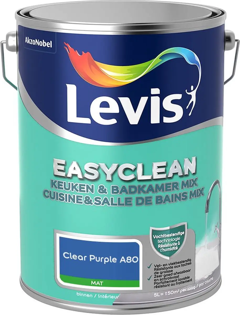 Levi's Easyclean Mengverf Clear Purple A80 5L