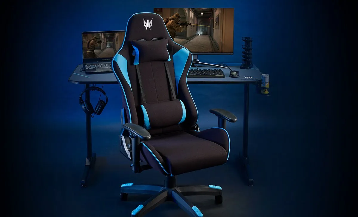 Acer Predator Rift Lite GP.GCR11.00C Gamestoel - 120kg - Zwart/Blauw